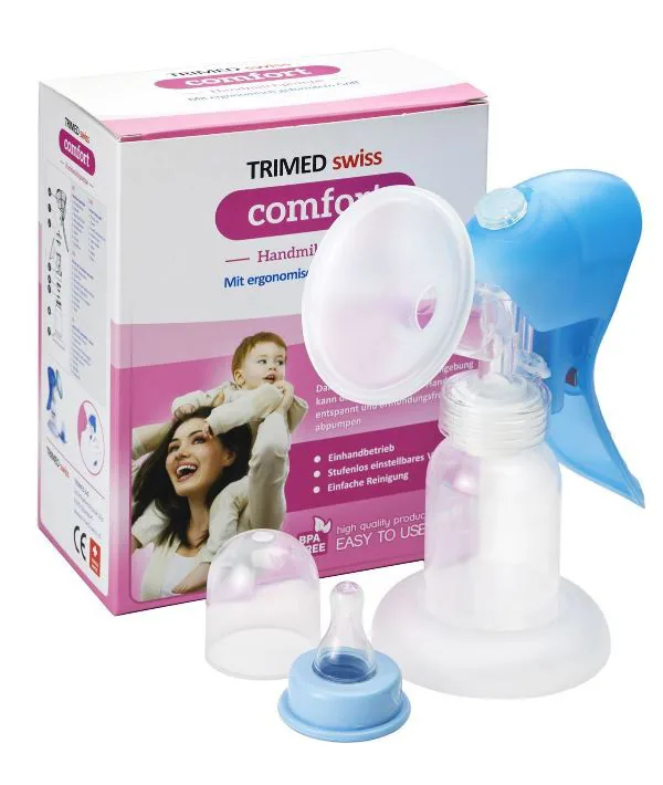Manuelle Trimed Milchpumpe mit Flasche und Handhebel