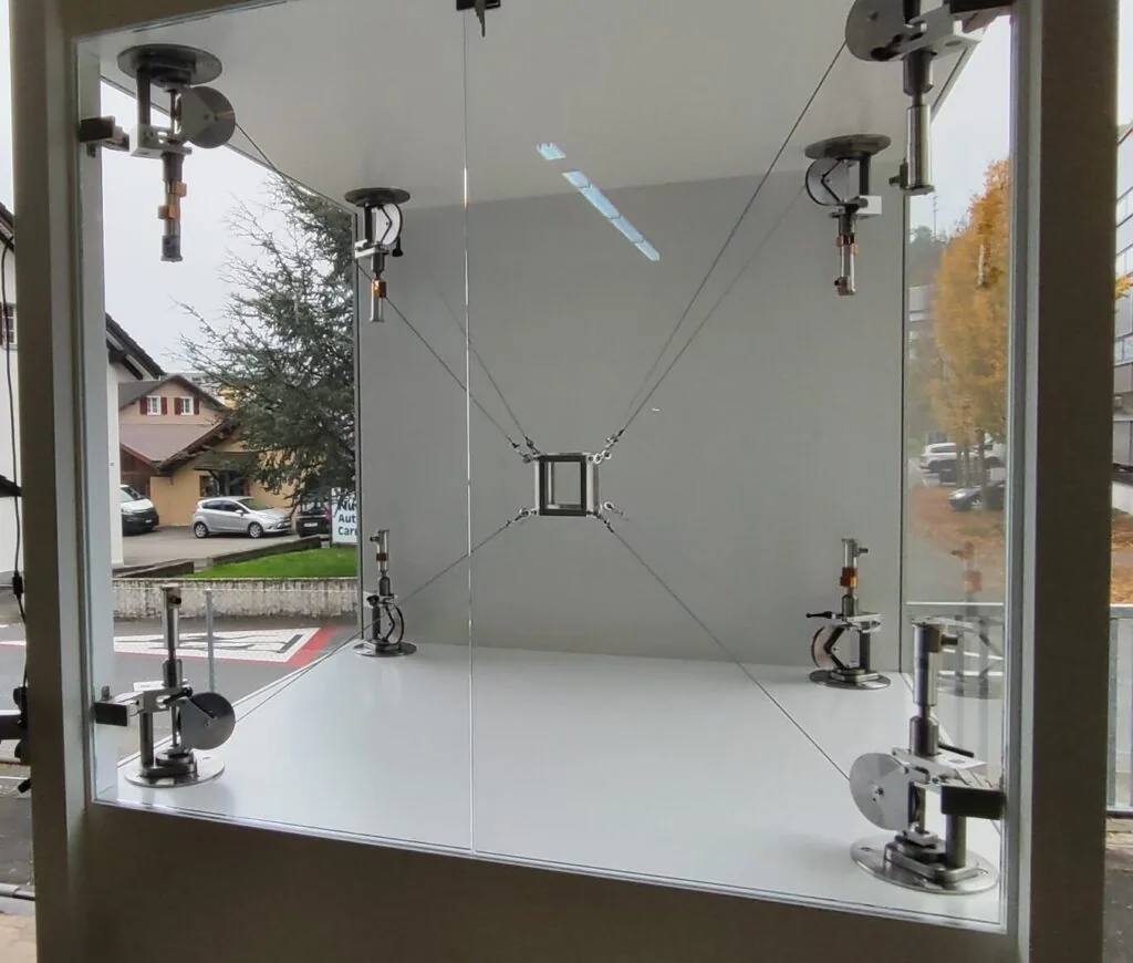 Trimed cable robot as a development platform for 3D plastic printing