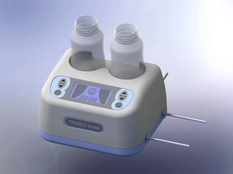 Elektrische Trimed Smooth Milchpumpe mit zwei Pumpensets